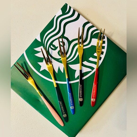Starbucks Dessert Fork Sets - Picture 2 of 2